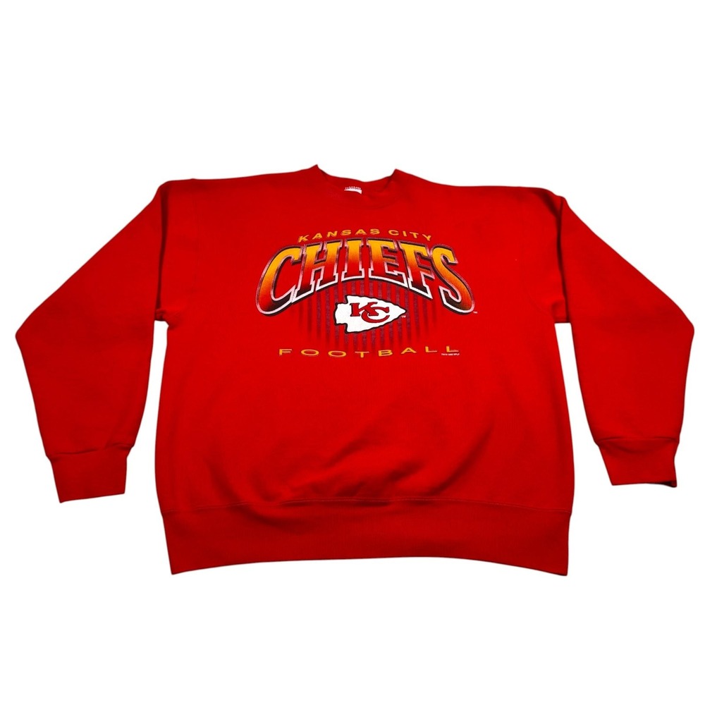 Vintage Kansas City Chiefs Sweatshirt Mens XL Red NFL Football Salem Sportswear